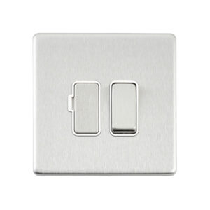 Saxby Electrical - Saxby Electrcial Screwless 13A Switched Fused Spur Unit Brushed Steel (SL320BSW)