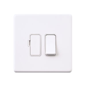 Saxby Electrical - Saxby Electrcial Screwless 13A Switched Fused Spur Unit Matt White (SL320WHW)