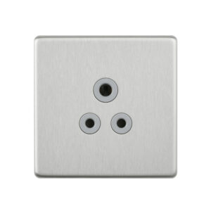 Saxby Electrical - Saxby Electrcial Screwless 5A UnSocket Brushed Steel (SL429BSG)