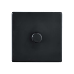 Saxby Electrical - Saxby Electrcial Screwless 1G LED Dimmer 5-100W Matt Black (SL661BL)