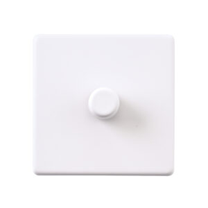 Saxby Electrical - Saxby Electrcial Screwless 1G LED Dimmer 5-100W Matt White (SL661WH)