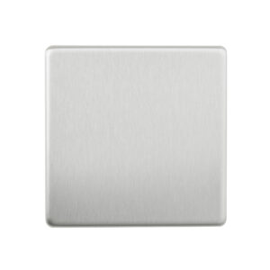 Saxby Electrical - Saxby Electrcial Screwless 1G Blanking Plate Brushed Steel (SL881BS)