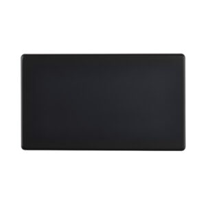 Saxby Electrical - Saxby Electrcial Screwless 2G Blanking Plate Matt Black (SL882BL)