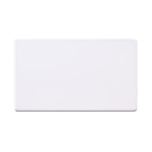 Saxby Electrical - Saxby Electrcial Screwless 2G Blanking Plate Matt White (SL882WH)