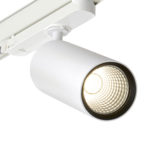 Saxby Lighting - Saxby Lunaro 3-Phase Multi Wattage Track Head 4000K Matt White (120335)