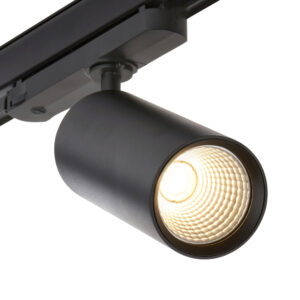 Saxby Lighting - Saxby Lunaro 3-Phase Multi Wattage Track Head 3000K Matt Black (120336)
