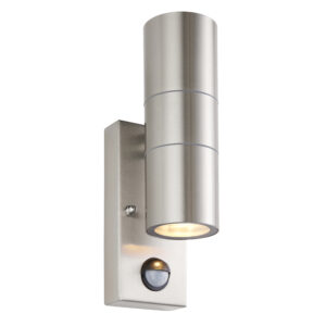Saxby Lighting - Saxby Scope PIR/Photocell 2lt Wall IP65 Stainless Steel (121029)