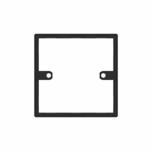 Click Scolmore - Click Essentials 1Gang Gasket Black (SP011)