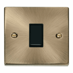 Click Scolmore - Click Deco 1 Gang 2 Way 10Ax Switch Black (VPAB011BK)
