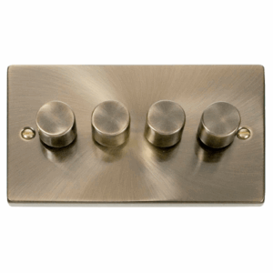 Click Scolmore - Click Deco Vpab 4Gang 2Way 75W Led Dimmer Switch (VPAB164)