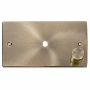 Click Scolmore - Click Deco 2 Gang Plate Single Aperture (1000W Max) (VPAB185)