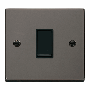 Click Scolmore - Click Deco 1 Gang 2 Way 10Ax Switch Black (VPBN011BK)