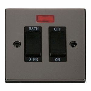 Click Scolmore - Click Deco 20A Dp Sink/Bath Switch Black (VPBN024BK)