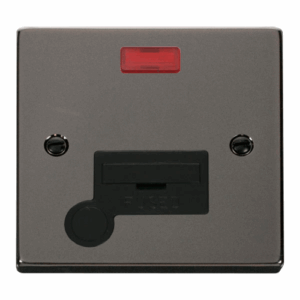 Click Scolmore - Click Deco 13A Fused Connection Unit With Flex Outlet & Neon Black (VPBN053BK)