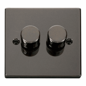 Click Scolmore - Click Deco Vpbn 2Gang 2Way 100W Led Dimmer Switch (VPBN162)