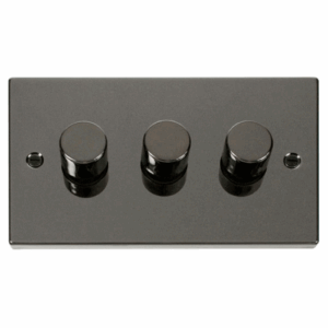 Click Scolmore - Click Deco Vpbn 3Gang 2Way 100W Led Dimmer Switch (VPBN163)