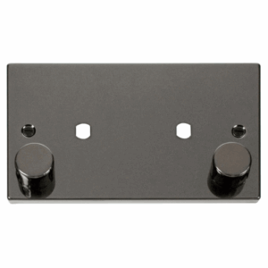 Click Scolmore - Click Deco 2 Gang Plate Twin Aperture (1630W Max) (VPBN186)