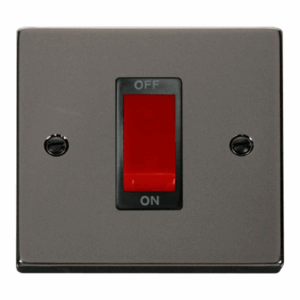 Click Scolmore - Click Deco 1 Gang 45A Dp Switch Black (VPBN200BK)