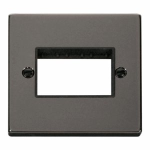 Click Scolmore - Click Deco 1 Gang Plate Triple Aperture Black (VPBN403BK)