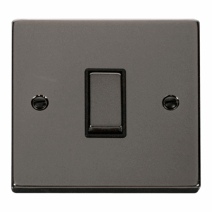 Click Scolmore - Click Deco 1 Gang 2 Way Ingot 10Ax Switch Black (VPBN411BK)