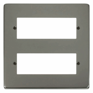 Click Scolmore - Click Deco 12 Minigrid Module Plate Black Nickel (VPBN512)