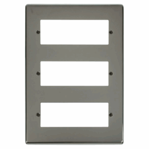 Click Scolmore - Click Deco 18 Minigrid Module Plate Black Nickel (VPBN518)