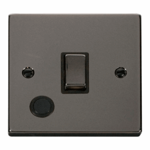 Click Scolmore - Click Deco 20A 1 Gang Dp Ingot Switch With Flex Outlet Black (VPBN522BK)