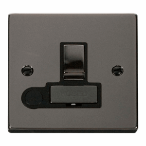 Click Scolmore - Click Deco 13A Fused Ingot Switched Connection Unit With Flex Outlet Black (VPBN551BK)