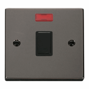 Click Scolmore - Click Deco 20A 1 Gang Dp Switch Neon Black (VPBN623BK)