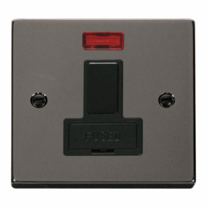 Click Scolmore - Click Deco 13A Fused Switched Connection Unit With Neon Black (VPBN652BK)