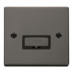 Click Scolmore - Click Deco 13A Fused Ingot Connection Unit Black (VPBN750BK)