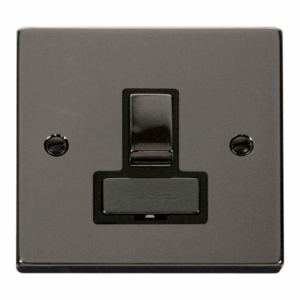 Click Scolmore - Click Deco 13A Fused Ingot Switched Connection Unit Black (VPBN751BK)