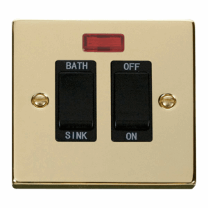 Click Scolmore - Click Deco 20A Dp Sink/Bath Switch Black (VPBR024BK)