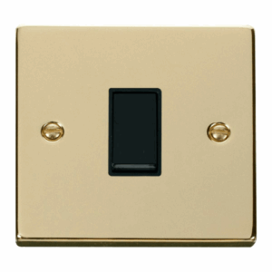Click Scolmore - Click Deco 1 Gang Intermediate 10Ax Switch Black (VPBR025BK)
