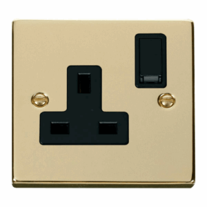 Click Scolmore - Click Deco 1 Gang 13A Dp Switched Socket Outlet Black (VPBR035BK)