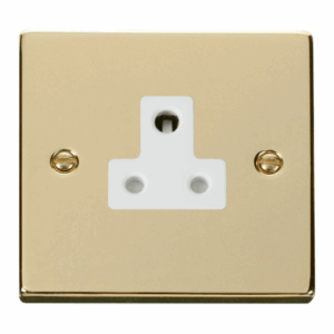 Click Scolmore - Click Deco 5A Round Pin Socket Outlet White (VPBR038WH)