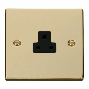 Click Scolmore - Click Deco 2A Round Pin Socket Outlet Black (VPBR039BK)