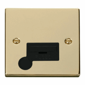 Click Scolmore - Click Deco 13A Fused Connection Unit With Flex Outlet Black (VPBR050BK)
