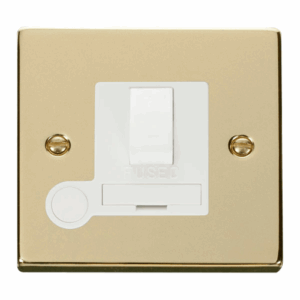 Click Scolmore - Click Deco 13A Fused Switched Connection Unit With Flex Outlet White (VPBR051WH)