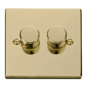 Click Scolmore - Click Deco Vpbr 2Gang 2Way 100W Led Dimmer Switch (VPBR162)