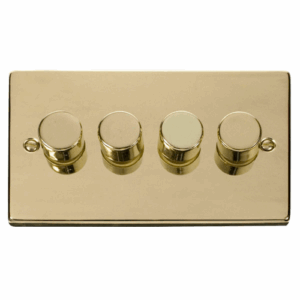 Click Scolmore - Click Deco Vpbr 4Gang 2Way 75W Led Dimmer Switch (VPBR164)