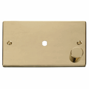 Click Scolmore - Click Deco 2 Gang Plate 1 Module (630W Or 1000W) (VPBR185)