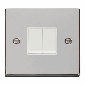 Click Scolmore - Click Deco 2 Gang 2 Way 10Ax Switch White (VPCH012WH)