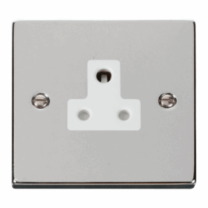 Click Scolmore - Click Deco 5A Round Pin Socket Outlet White (VPCH038WH)