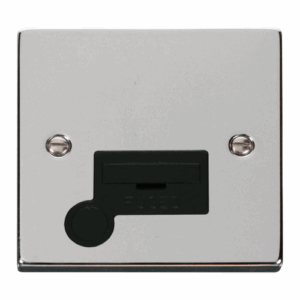 Click Scolmore - Click Deco 13A Fused Connection Unit With Flex Outlet Black (VPCH050BK)