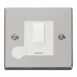 Click Scolmore - Click Deco 13A Fused Switched Connection Unit With Flex Outlet White (VPCH051WH)