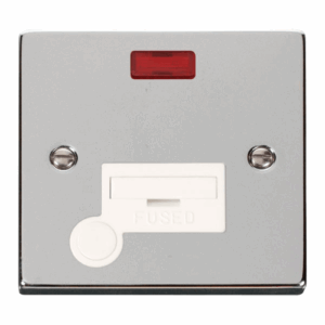 Click Scolmore - Click Deco 13A Fused Connection Unit With Flex Outlet & Neon White (VPCH053WH)
