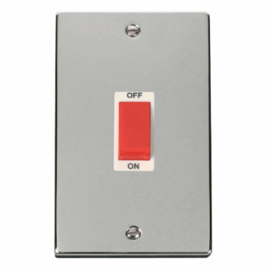 Click Scolmore - Click Deco 2 Gang 45A Dp Switch White (VPCH202WH)