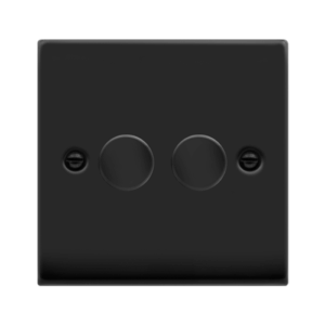 Click Scolmore - Click Deco Vp Mb 2Gang 2Way 100W Led Dimmer Switch (VPMB162)