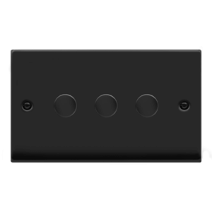 Click Scolmore - Click Deco Vp Mb 3Gang 2Way 100W Led Dimmer Switch (VPMB163)